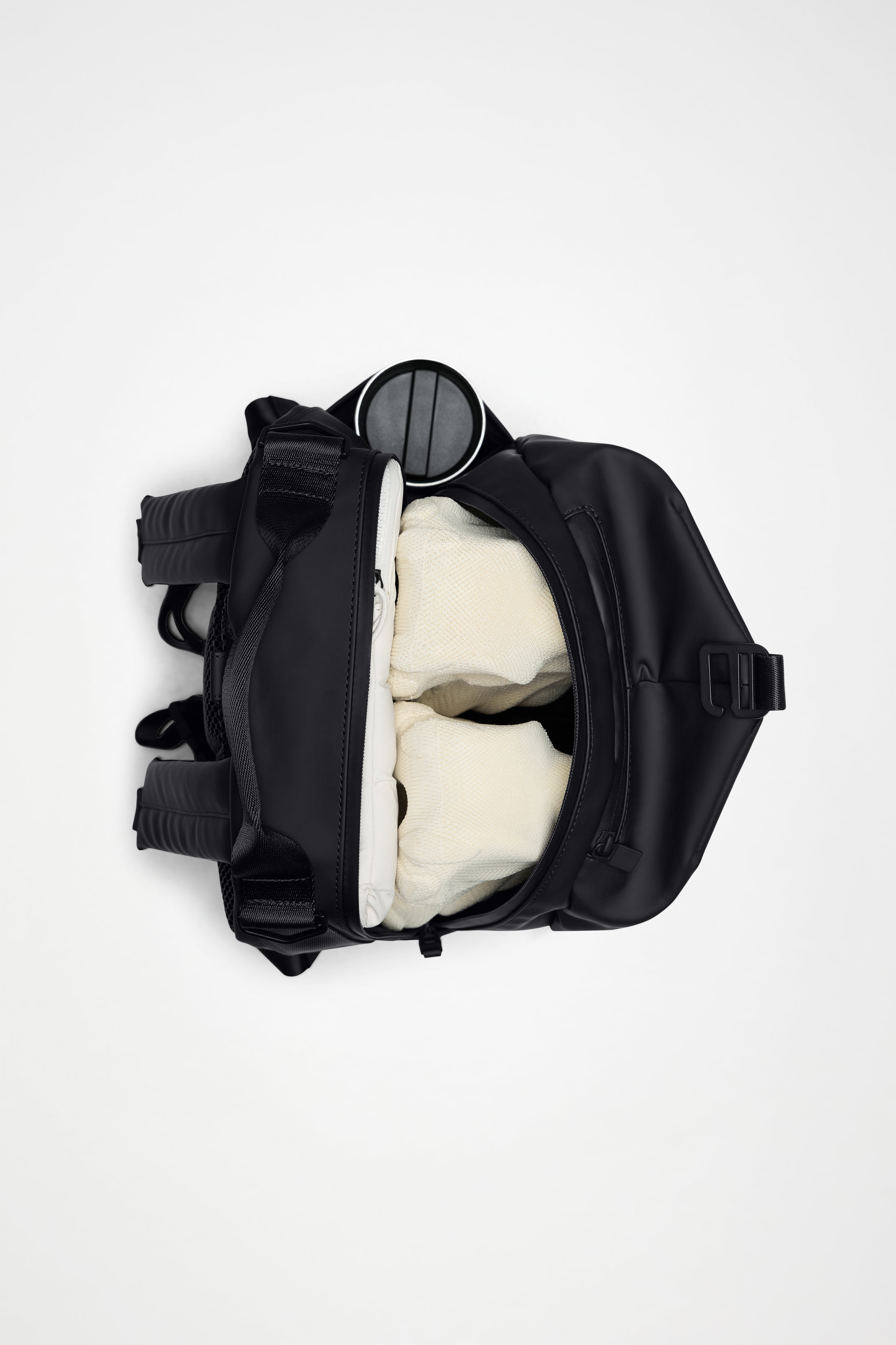 RAINS Clip Front Backpack Beige 21L H44 x D16 x W30 cm Backpack