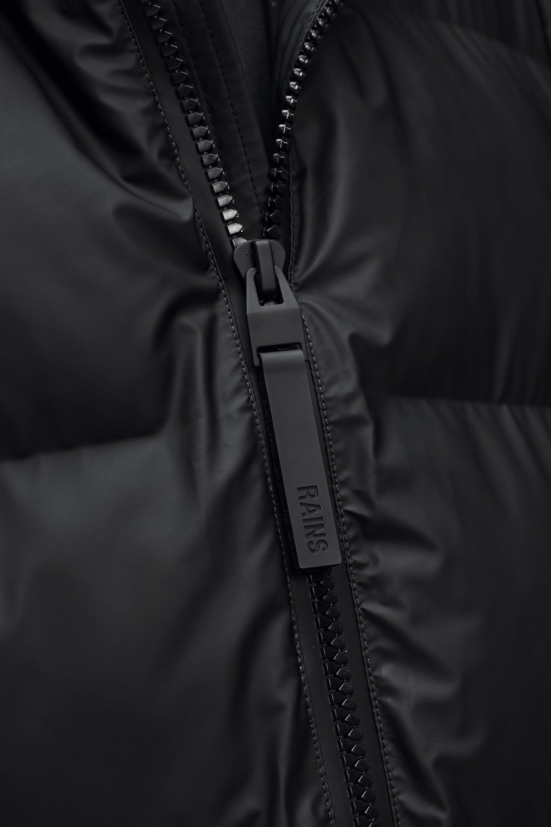RAINS Alta Longer Puffer Jacket Black Jacket