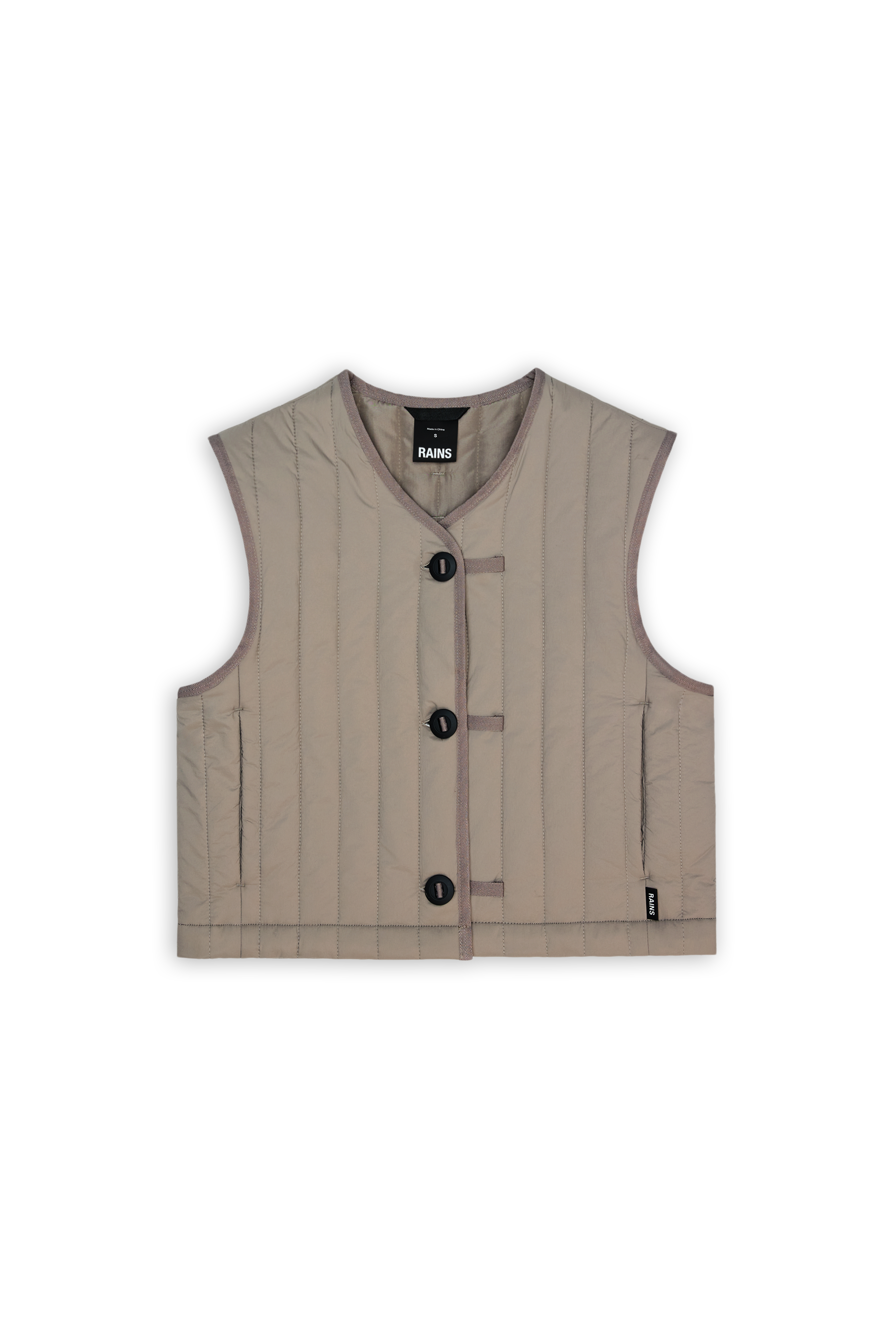 RAINS Banja Short Liner W Vest Cinder Jacket