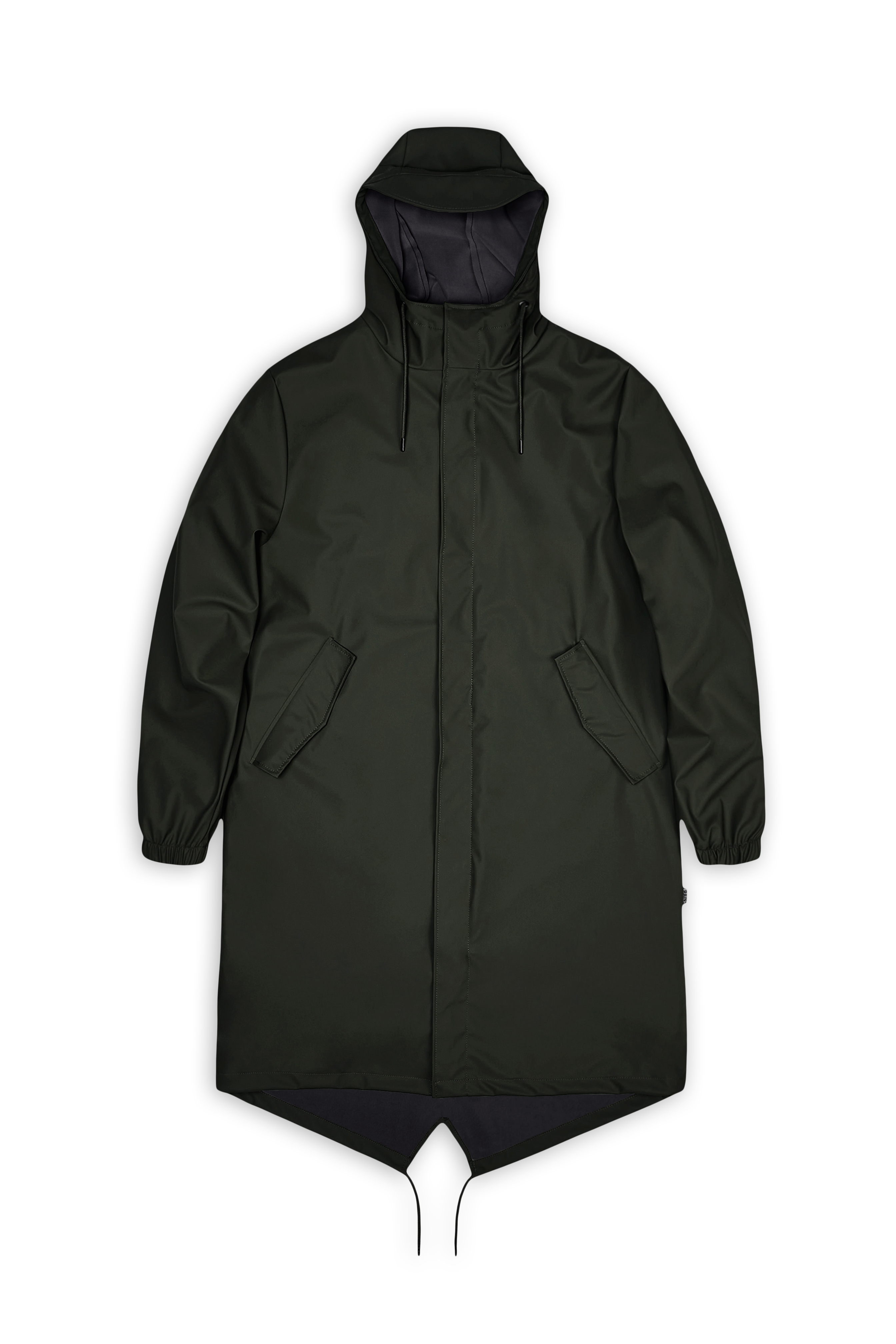 RAINS Fishtail Parka Green Jacket