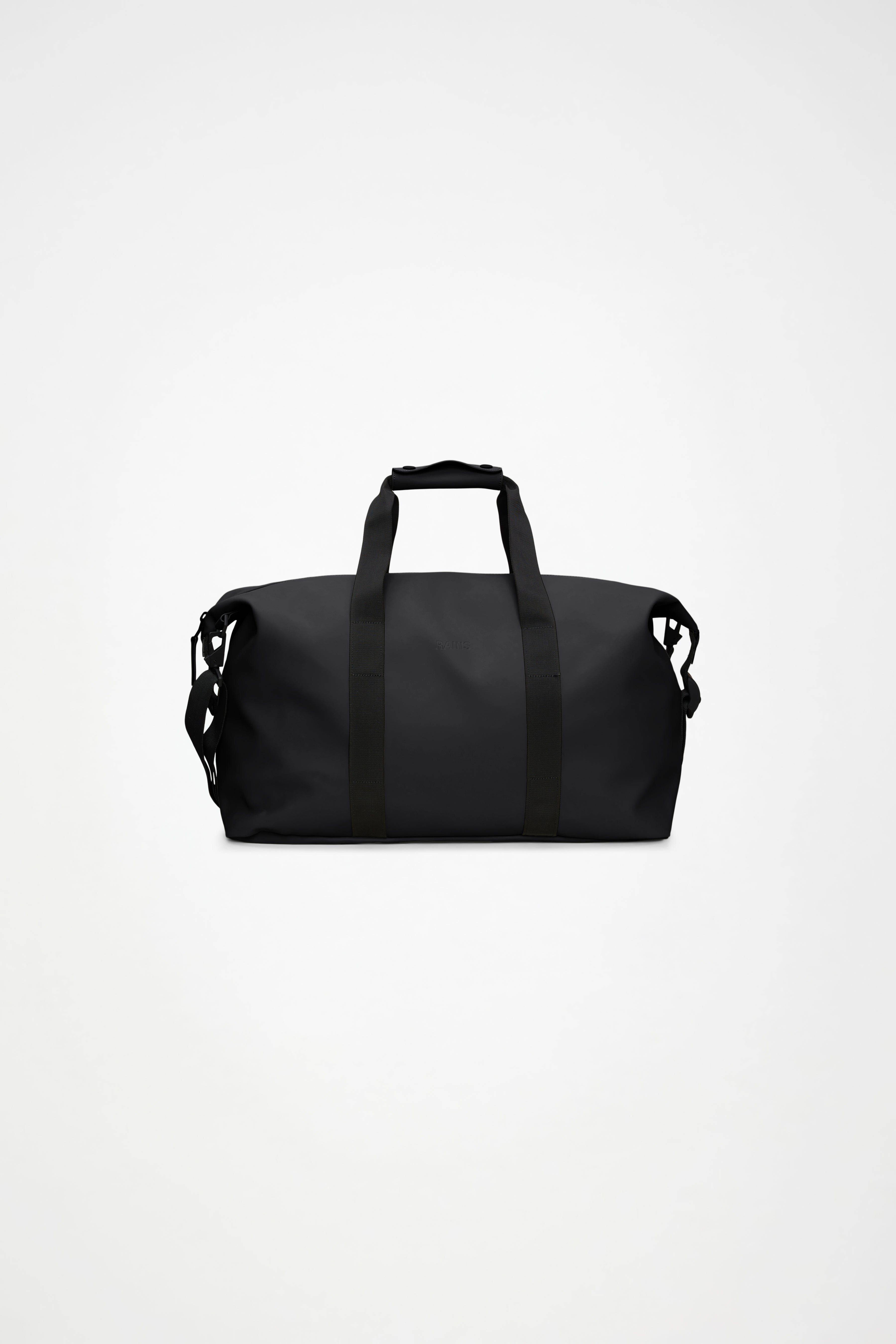 RAINS Hilo Weekend Bag Black 36L H27 x D26 x W52 cm Weekender
