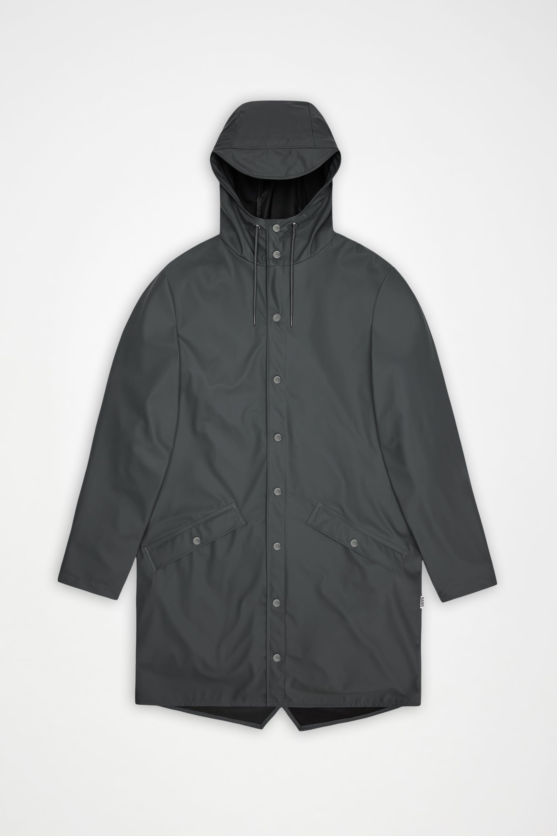 RAINS Long Jacket Dark Grey Jacket