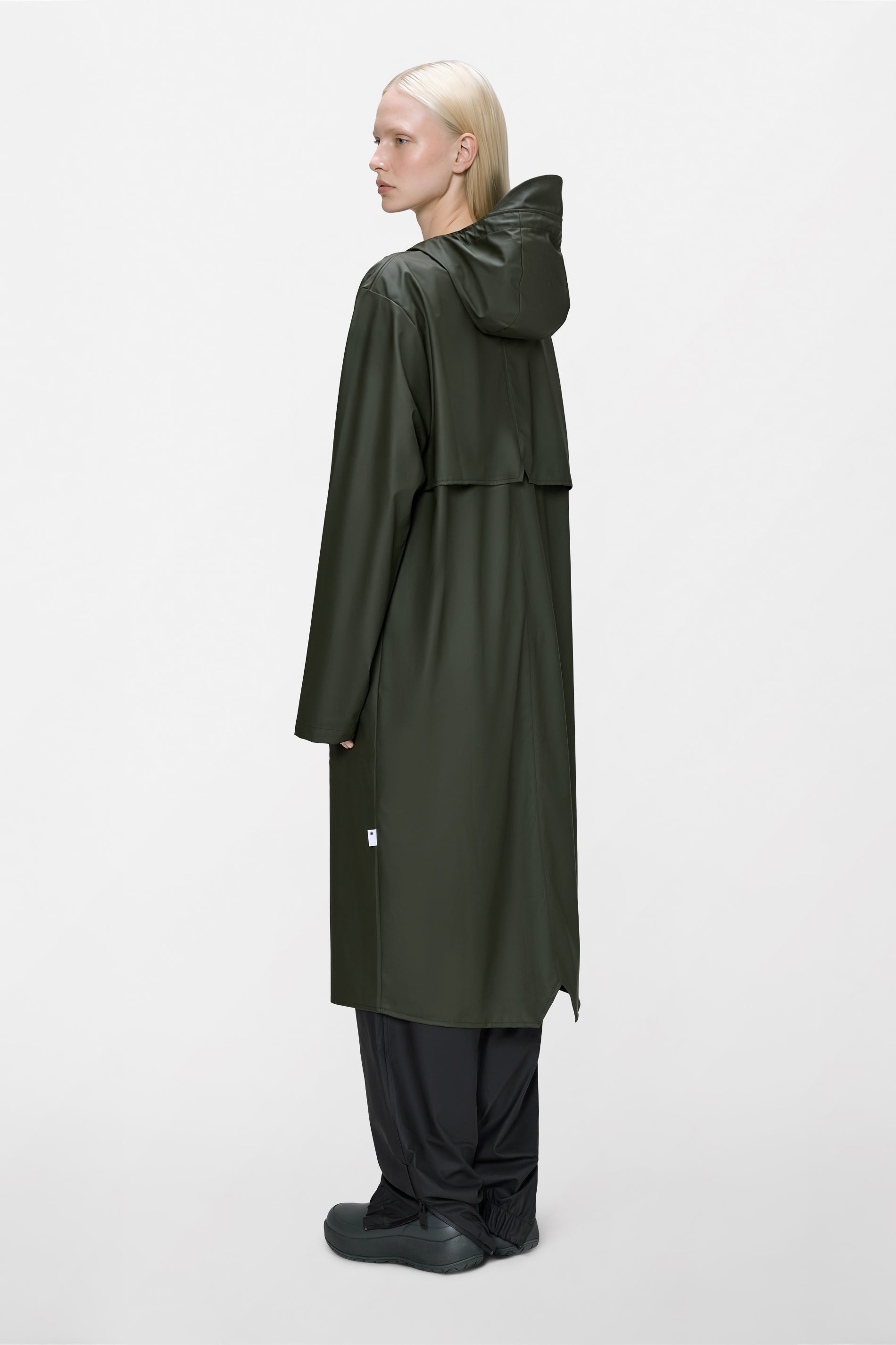 RAINS Longer Jacket Green Jacket