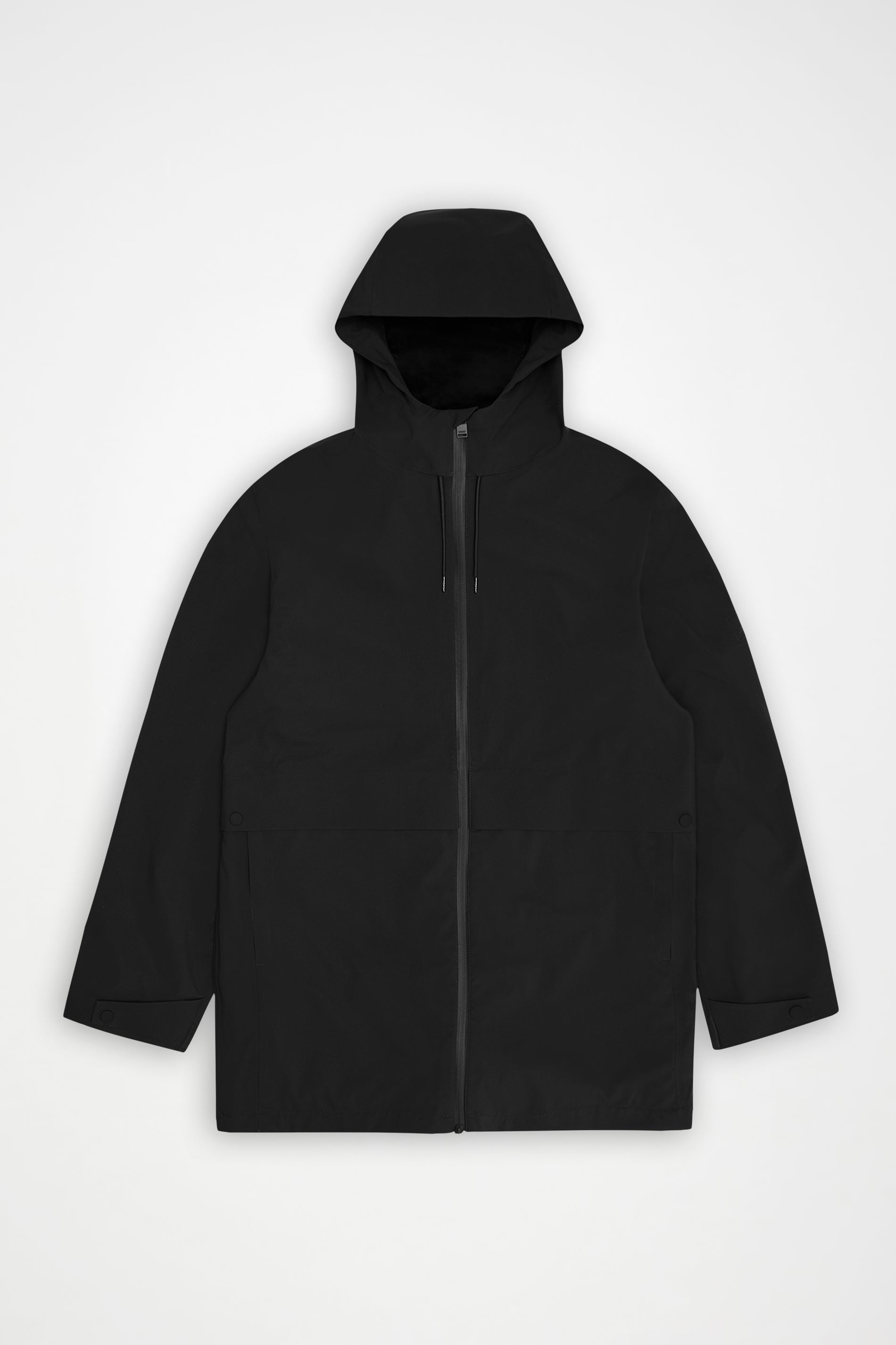 RAINS Suva Hardshell Long Jacket Black Jacket